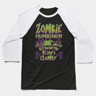 Zombie Preparedness Funny Zombie Design Baseball T-Shirt